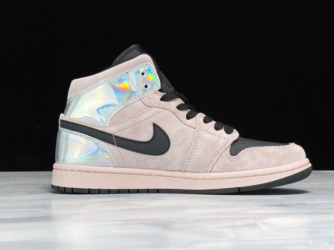 Rep TBK (W) Iridescent Mid Dirty Powder Jordan Air BQ6472-602 1 0726